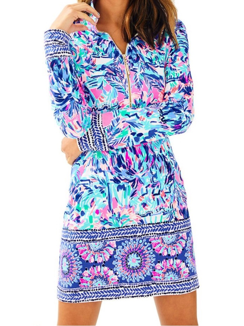 Lilly Pulitzer Skipper Popover Cabana Cocktail Engineered Dress